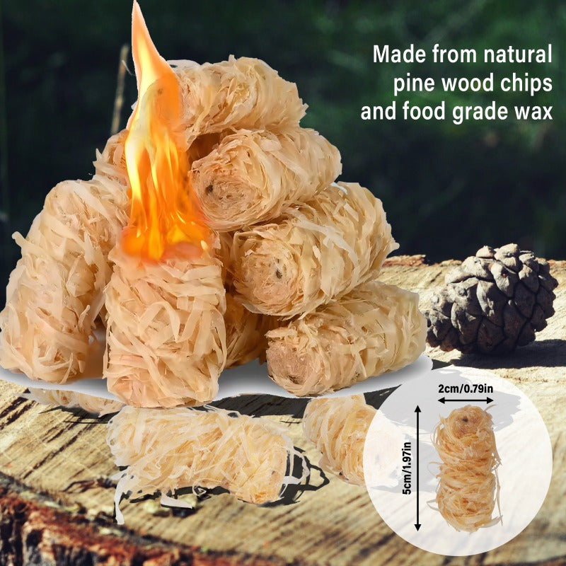 HGD Fire Starter, Natural Charcoal Starters, Indoor Outdoor Use, Weather-Resistant