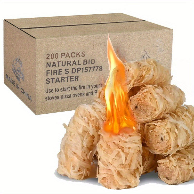 HGD Fire Starter, Natural Charcoal Starters, Indoor Outdoor Use, Weather-Resistant