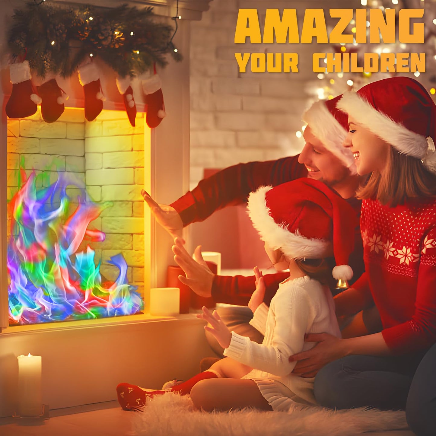 HGD (50 Pack) Magic Campfire Fire Color Changing Packets Fire Pit, Fire Color Packets,Magical Color Fire Packets, Bonfire Color Changing Packets, Campfire Color Flame Packets for Kids & Adults