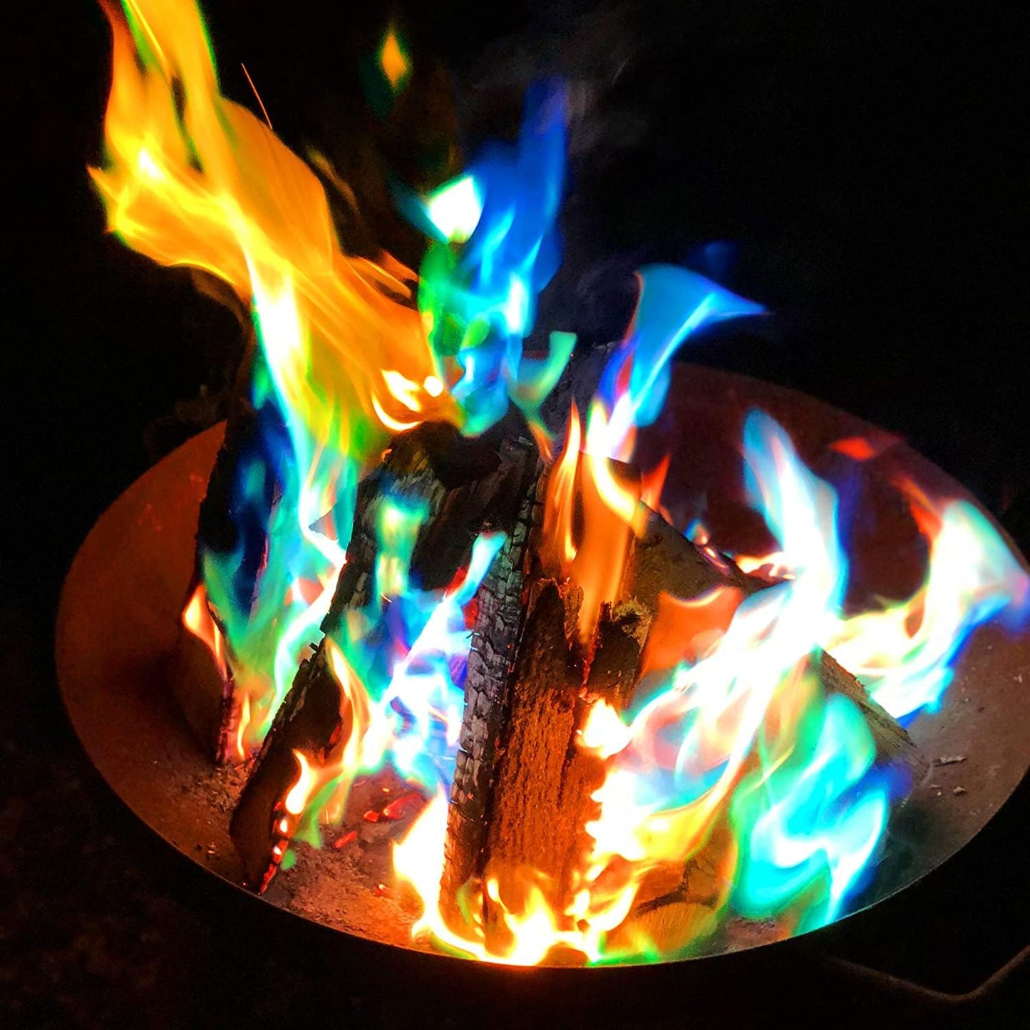 HGD (50 Pack) Magic Campfire Fire Color Changing Packets Fire Pit, Fire Color Packets,Magical Color Fire Packets, Bonfire Color Changing Packets, Campfire Color Flame Packets for Kids & Adults